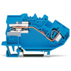 WAGO ELETTRONICA - Morsetto sezionatore del neutro per 1 conduttore.6 mm².CAGE CLAMP®.blu