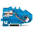 WAGO ELETTRONICA - Morsetto sezionatore del neutro per 1 conduttore.16 mm².CAGE CLAMP®.blu