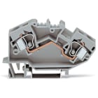 WAGO ELETTRONICA - Morsetto passante per 2 conduttori.10 mm².marcatura centrale.grigio