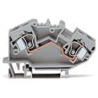 WAGO ELETTRONICA - Morsetto passante per 2 conduttori.10 mm².marcatura centrale.grigio