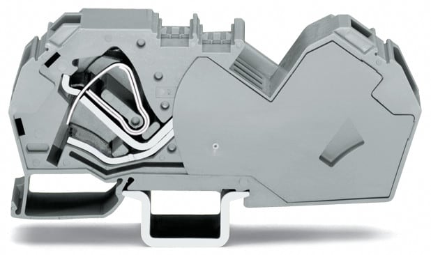 WAGO ELETTRONICA - Morsetto passante per 2 conduttori.35 mm².con piastra terminale integrata.grigio