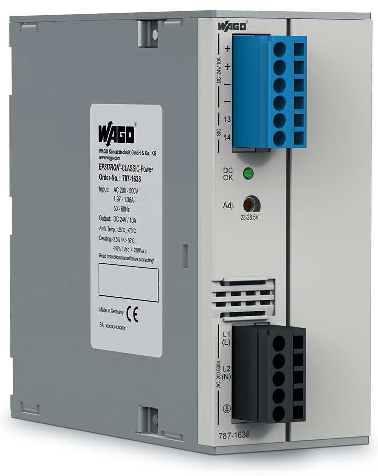 WAGO ELETTRONICA - Alimentatore switching.Classic.2 fasi