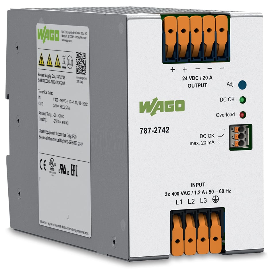 WAGO ELETTRONICA - Alimentatore.Eco.3 fase 787-2742