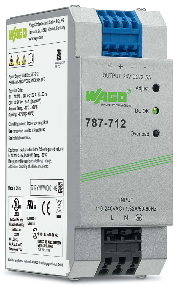 WAGO ELETTRONICA - Alimentatore.Eco.1 fase