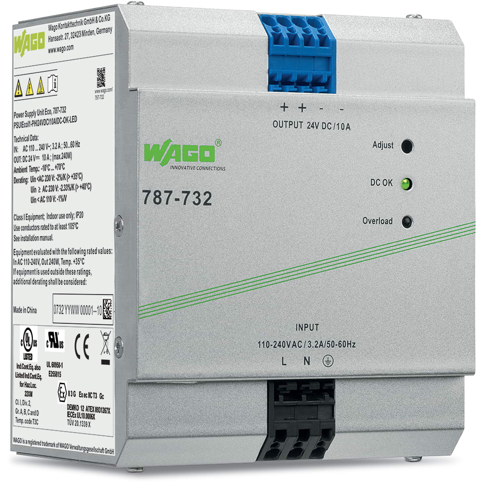 WAGO ELETTRONICA - Alimentatore.Eco.1 fase