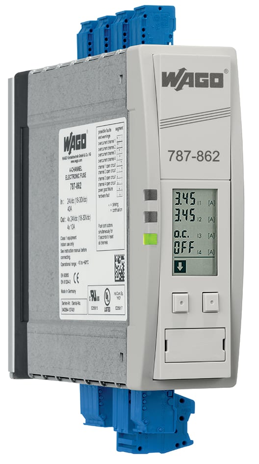 WAGO ELETTRONICA - Interruttore di sicurezza elettronico.4 canali.Tensione di ingresso 24 V DC
