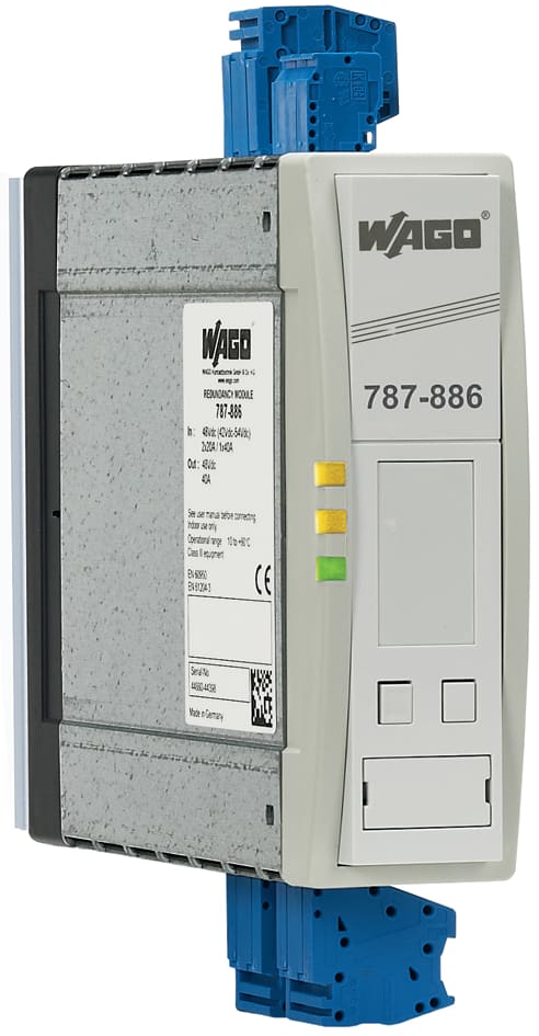 WAGO ELETTRONICA - Modulo ridondante.Tensione d'ingresso 2 x 48 V DC.Corrente d'ingresso 2 x 20 A