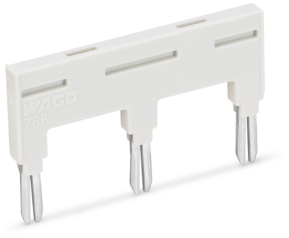 WAGO ELETTRONICA - Ponticello.per slot per ponticello.3 poli.grigio chiaro