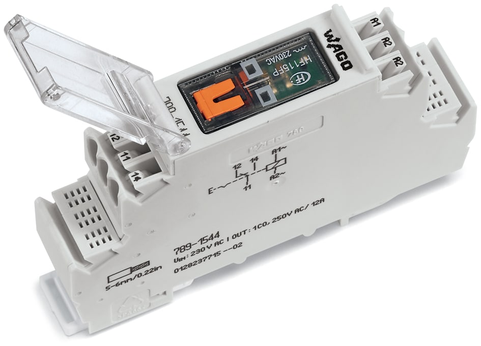 WAGO ELETTRONICA - Modulo relè.Tensione nominale d'ingresso: 230 V AC.1 contatto in scambio