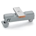 WAGO ELETTRONICA - Supporto con piede di messa a terra.parallelo alla guida di supporto.lunghezza 25 mm.grigio
