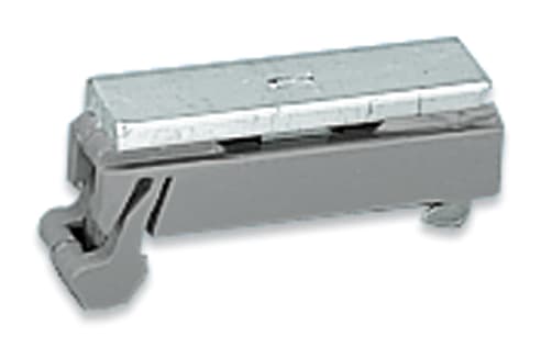 WAGO ELETTRONICA - Supporto con piede di messa a terra.90° rispetto alla guida di supporto.lunghezza 45 mm.grigio