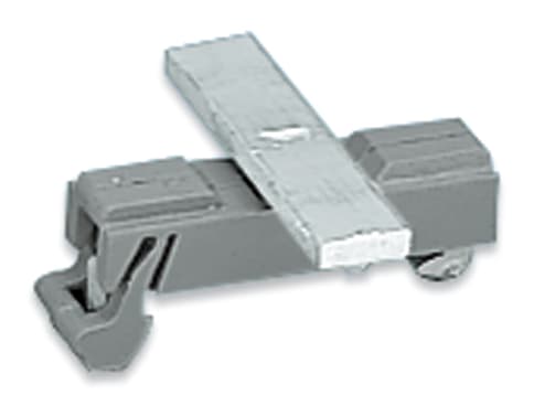 WAGO ELETTRONICA - Supporto con piede di messa a terra.parallelo alla guida di supporto.lunghezza 45 mm.grigio