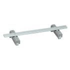 WAGO ELETTRONICA - Supporto con 2 piedi di messa a terra.parallelo alla guida di supporto.lunghezza 125 mm.grigio