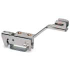 WAGO ELETTRONICA - Supporto barra collettrice.per barre collettrici in rame 10 mm x 3 mm.un solo lato, angolato.argento-colorato