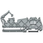 WAGO ELETTRONICA - Supporto barra collettrice.per barre collettrici in rame 10 mm x 3 mm.nessun contatto alla guida DIN.argento-colorato