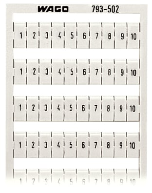 WAGO ELETTRONICA - Scheda di marcatura WMB.come scheda.MARCATO.bianco