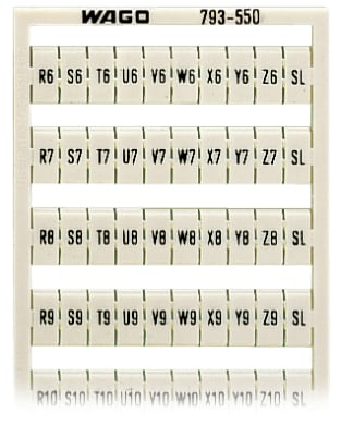 WAGO ELETTRONICA - Scheda di marcatura WMB.come scheda.MARCATO.bianco