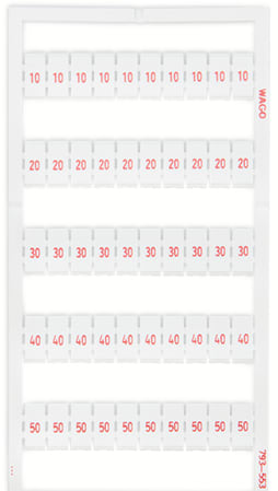 WAGO ELETTRONICA - Scheda di marcatura WMB.come scheda.MARCATO.bianco