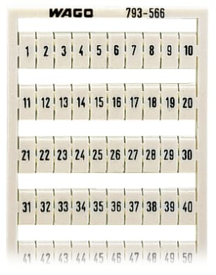 WAGO ELETTRONICA - Scheda di marcatura WMB.come scheda.MARCATO.bianco