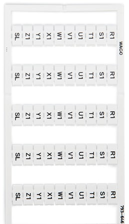 WAGO ELETTRONICA - Scheda di marcatura WMB.come scheda.MARCATO.bianco