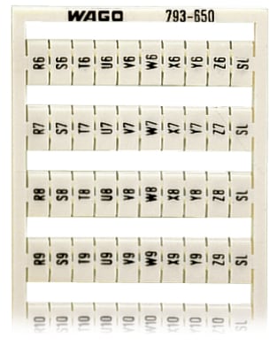 WAGO ELETTRONICA - Scheda di marcatura WMB.come scheda.MARCATO.bianco