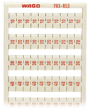 WAGO ELETTRONICA - Scheda di marcatura WMB.come scheda.MARCATO.bianco