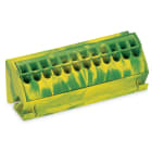 WAGO ELETTRONICA - Morsetto per barra collettrice di terra.per barre collettrici 10 x 3 mm.Push-in CAGE CLAMP®.verde-giallo 812-100