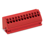 WAGO ELETTRONICA - Morsetto per barra collettrice.per barre collettrici 10 x 3 mm.senza pulsanti.rosso 812-103