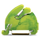 WAGO ELETTRONICA - Supporto barra collettrice di terra.con contatto alla guida DIN 35.verde-giallo