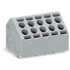 WAGO ELETTRONICA - Morsetto per circuito stampato per 2 conduttori.1,5 mm².Passo pin 5 mm.grigio