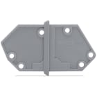 WAGO ELETTRONICA - Piastra terminale.tipo fissaggio a scatto.spessore 1,5 mm.grigio