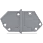 WAGO ELETTRONICA - Piastra terminale.tipo fissaggio a scatto.spessore 1,5 mm.grigio