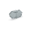 WAGO ELETTRONICA - Morsetto terminatore passaparete modulare.Connessione conduttore/conduttore.Spessore piastra: da 1 a 4 mm.grigio