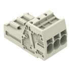 WAGO ELETTRONICA - Connettore maschio per 1 conduttore.Push-in CAGE CLAMP®.10 mm².grigio chiaro