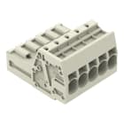 WAGO ELETTRONICA - Connettore maschio per 1 conduttore.Push-in CAGE CLAMP®.10 mm².grigio chiaro