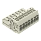 WAGO ELETTRONICA - Connettore maschio per 1 conduttore.Push-in CAGE CLAMP®.10 mm².grigio chiaro