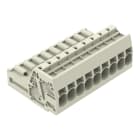 WAGO ELETTRONICA - Connettore maschio per 1 conduttore.Push-in CAGE CLAMP®.10 mm².grigio chiaro