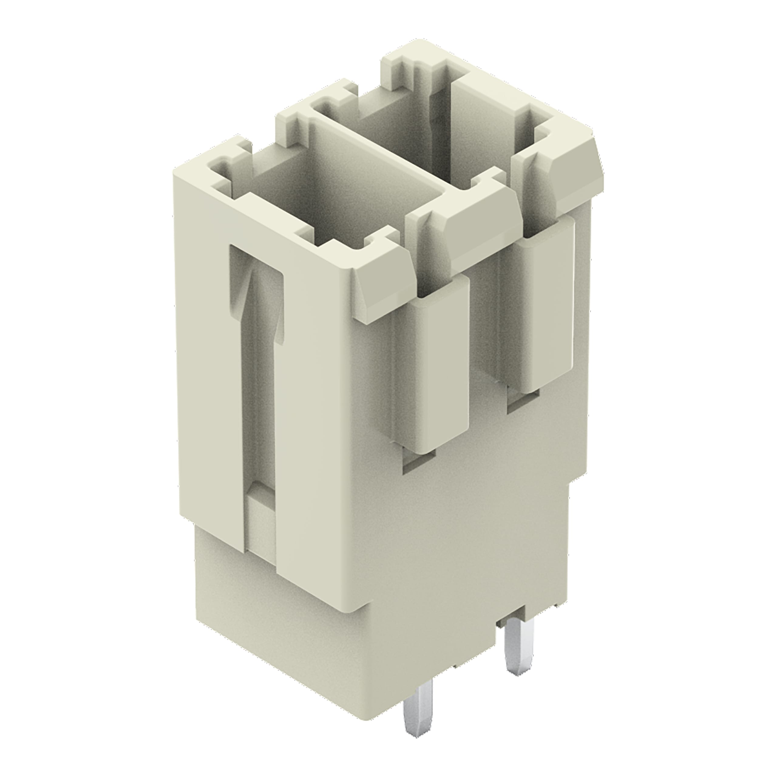 WAGO ELETTRONICA - Connettore maschio THT.Pin a saldare 1,0 x 1,2 mm.dritto.grigio chiaro 831-3602