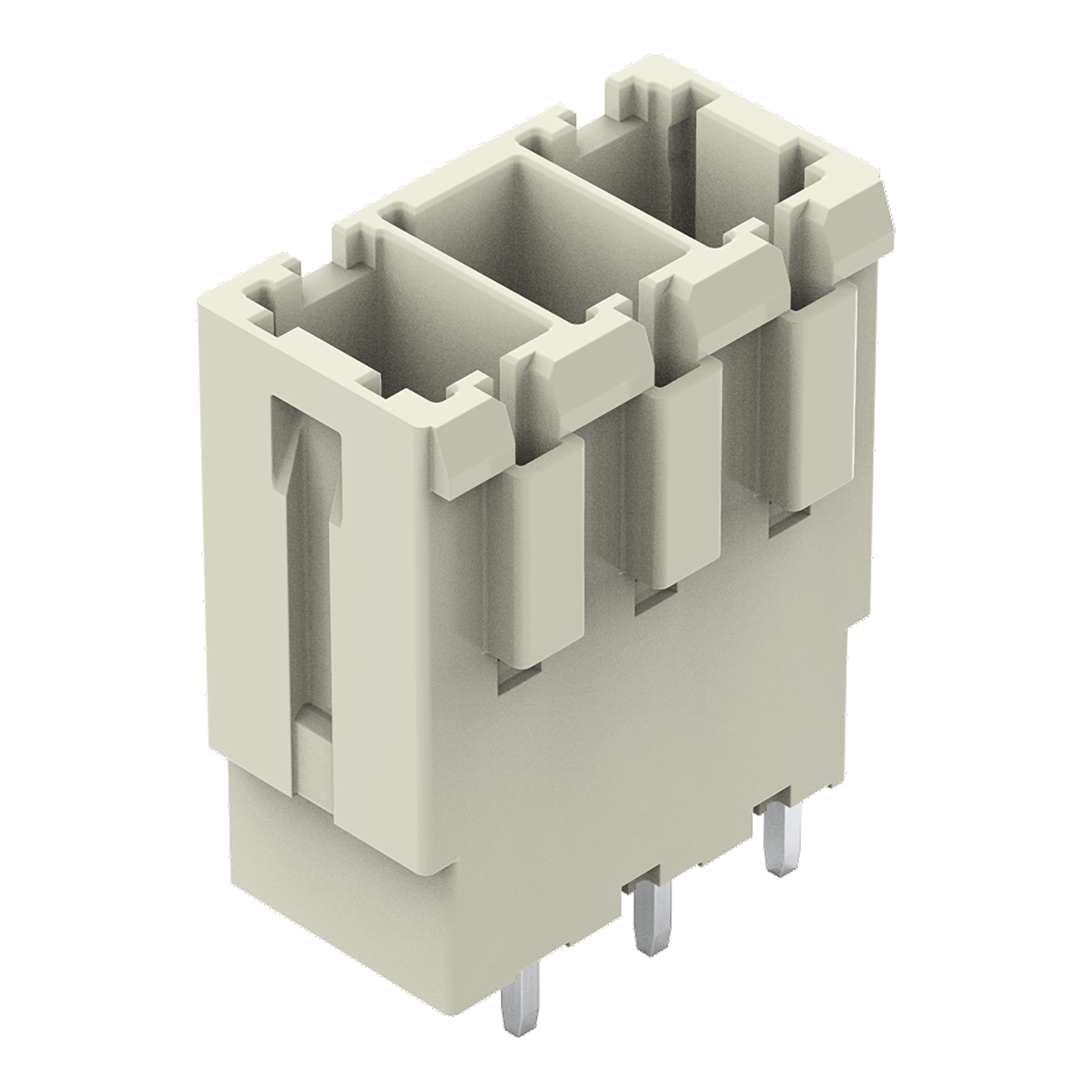 WAGO ELETTRONICA - Connettore maschio THT.Pin a saldare 1,0 x 1,2 mm.dritto.grigio chiaro