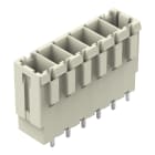 WAGO ELETTRONICA - Connettore maschio THT.Pin a saldare 1,0 x 1,2 mm.dritto.grigio chiaro