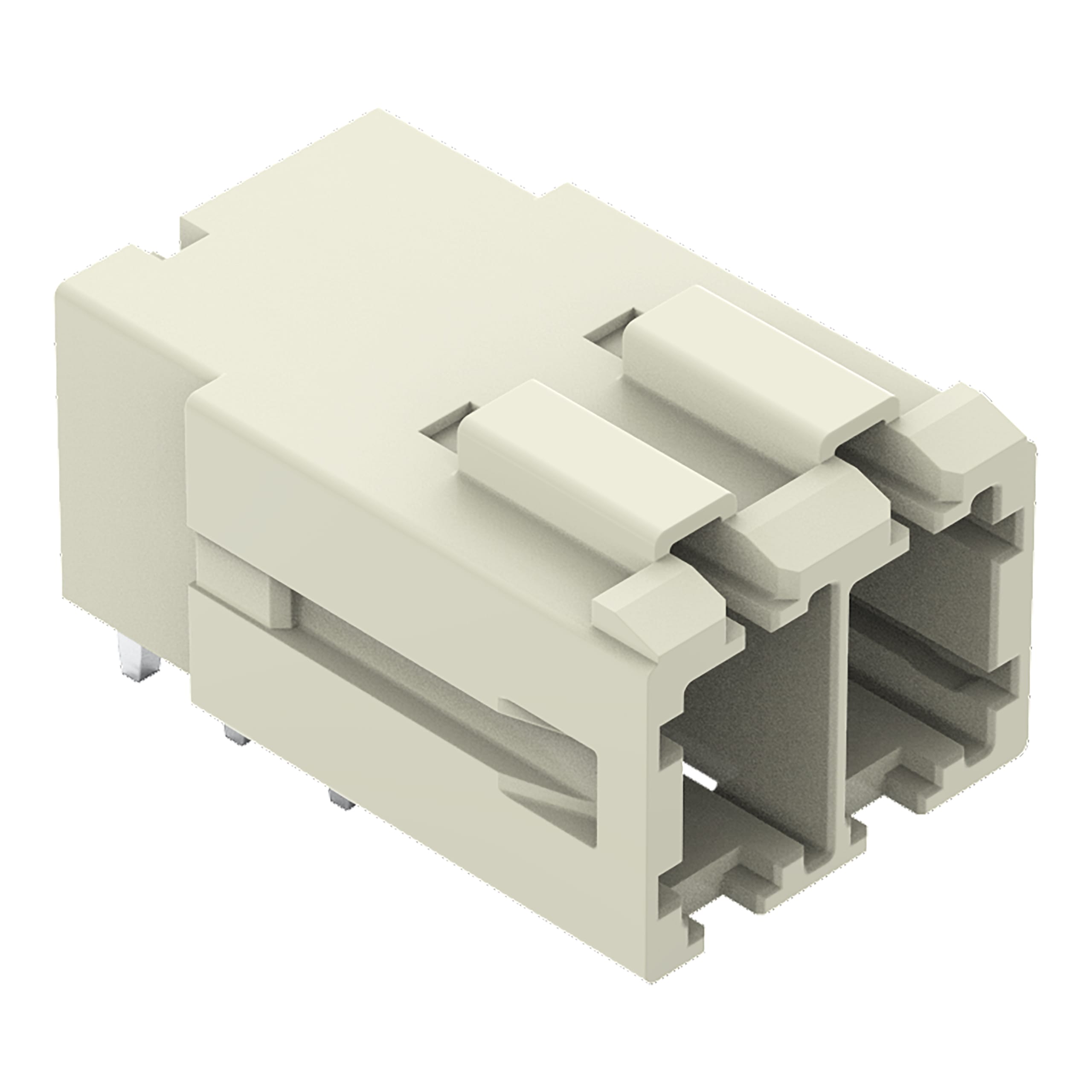 WAGO ELETTRONICA - Connettore maschio THT.Pin a saldare 1,0 x 1,2 mm.angolato.grigio chiaro
