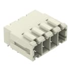 WAGO ELETTRONICA - Connettore maschio THT.Pin a saldare 1,0 x 1,2 mm.angolato.grigio chiaro