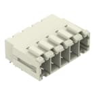 WAGO ELETTRONICA - Connettore maschio THT.Pin a saldare 1,0 x 1,2 mm.angolato.grigio chiaro