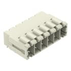 WAGO ELETTRONICA - Connettore maschio THT.Pin a saldare 1,0 x 1,2 mm.angolato.grigio chiaro