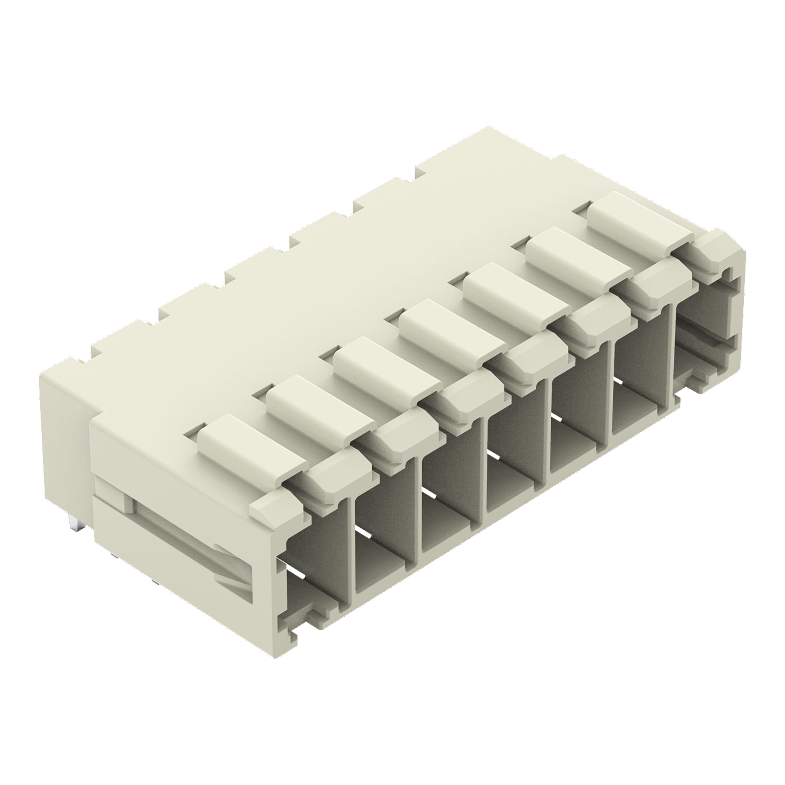 WAGO ELETTRONICA - Connettore maschio THT.Pin a saldare 1,0 x 1,2 mm.angolato.grigio chiaro