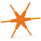 WAGO ELETTRONICA - Supporto con sei spine di codifica.arancione