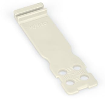 WAGO ELETTRONICA - Piastrina antistrappo.per connettori maschio e femmina.larghezza 15 mm.grigio chiaro