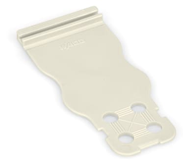 WAGO ELETTRONICA - Piastrina antistrappo.per connettori maschio e femmina.larghezza 30 mm.grigio chiaro