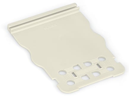 WAGO ELETTRONICA - Piastrina antistrappo.per connettori maschio e femmina.larghezza 51 mm.grigio chiaro 831-506