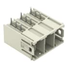 WAGO ELETTRONICA - Connettore maschio THT.Pin a saldare 1,2 x 1,2 mm.angolato.grigio chiaro